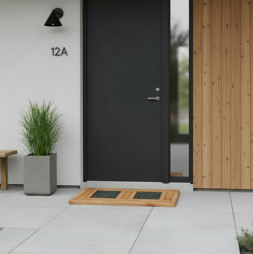 FUßMATTE 57/88 cm  - Naturfarben, MODERN, Holz (57/88cm) - Gardenson