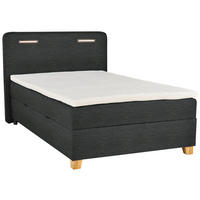 BOXBETT 120/200 cm  in Anthrazit  - Anthrazit, Konventionell, Holz/Textil (120/200cm) - Moderano