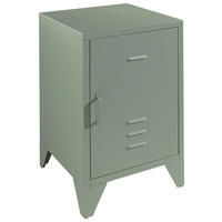 NACHTSCHRANK 40/60/40 cm, Grün,  - Grün, MODERN, Metall (40/60/40cm) - Vipack