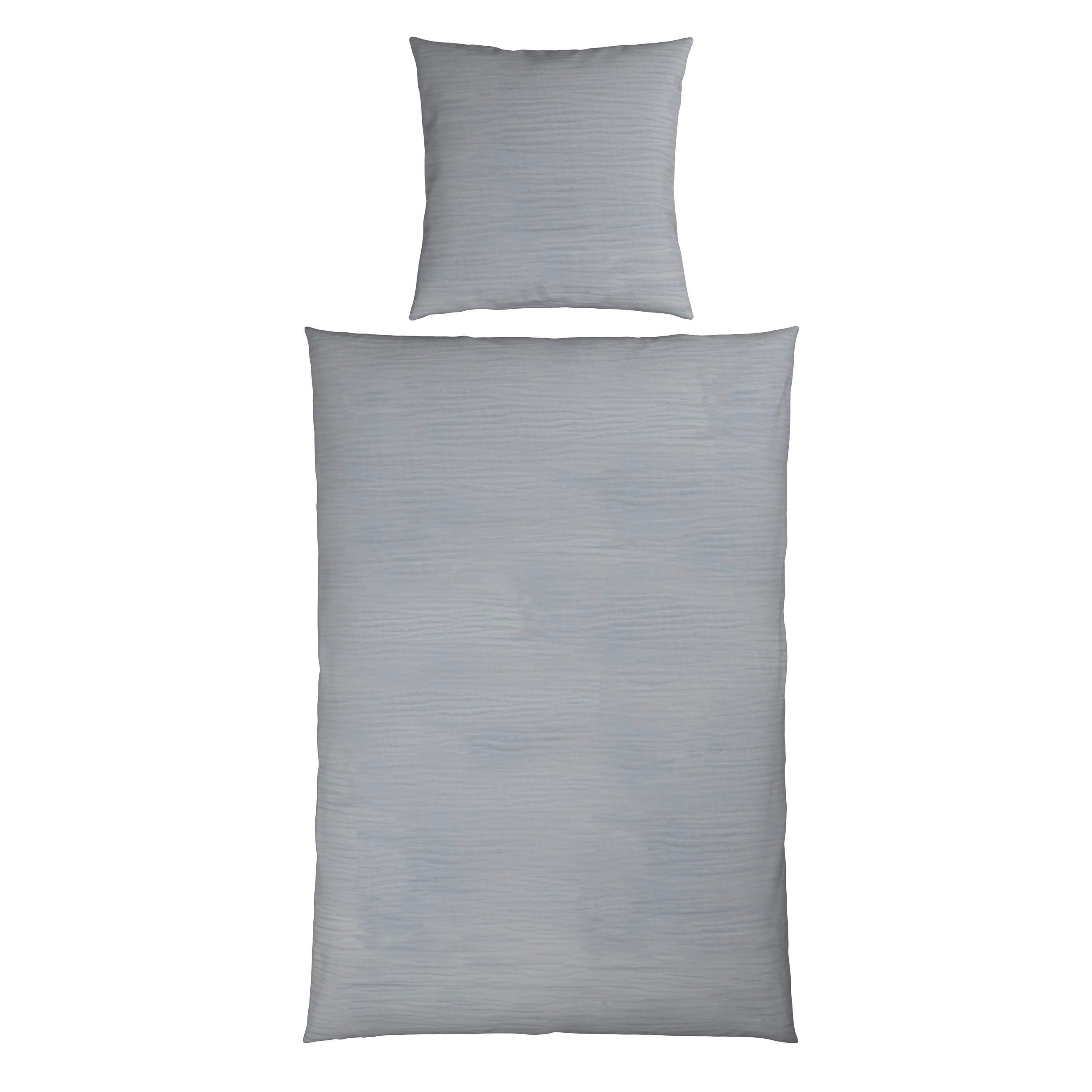 BETTWÄSCHE Musselin 135/200 cm  - Silberfarben, Textil (135/200cm) - Novel