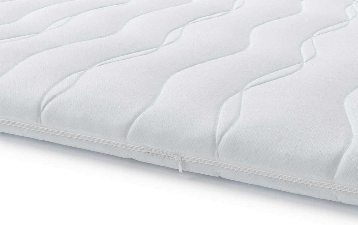 FEDŐMATRAC 160/200 cm  - fehér, Basics, textil (160/200cm) - Sleeptex