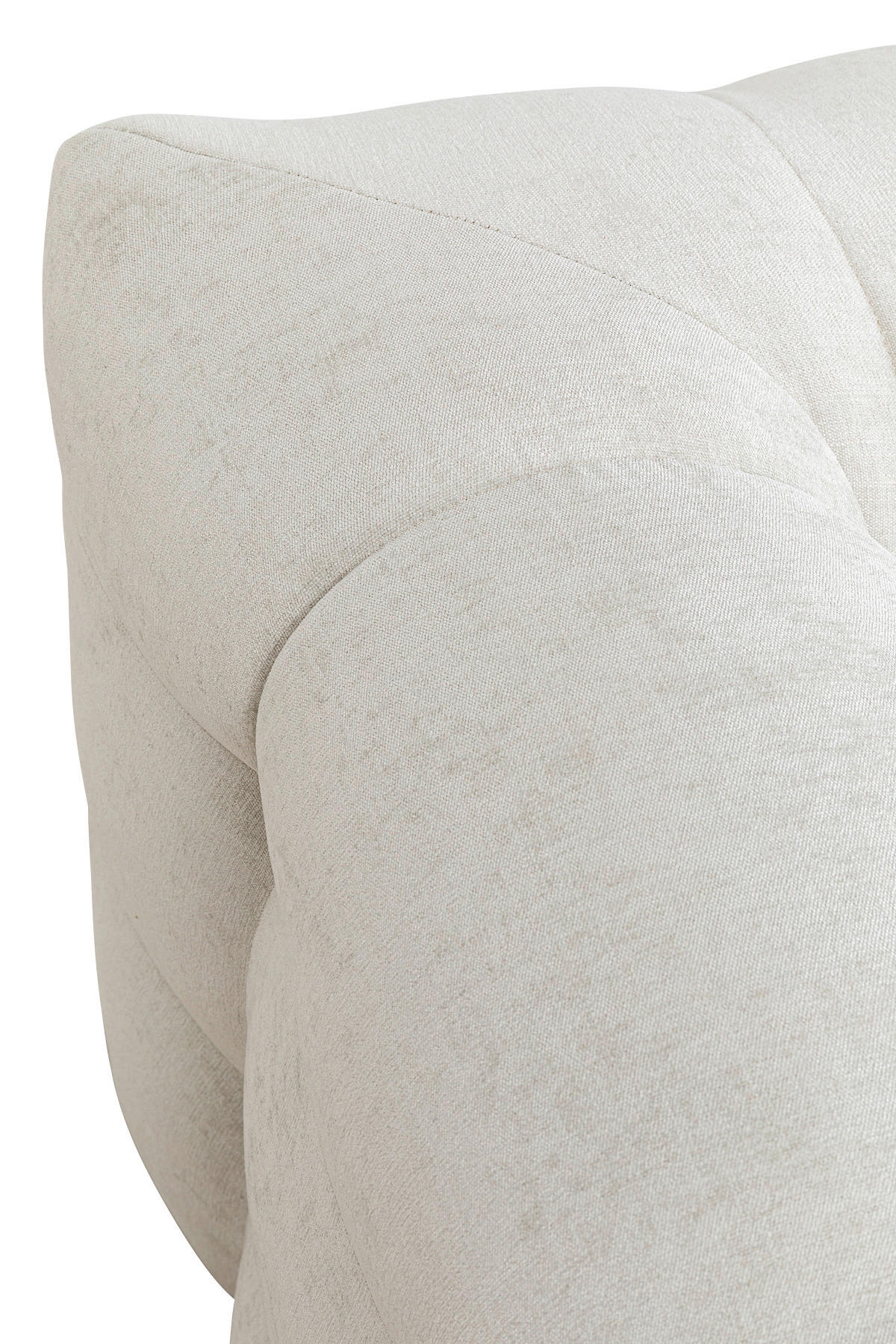 3-SITZER-SOFA  in Chenille Weiß  - Schwarz/Weiß, Design, Holz/Textil (240/70/107cm) - Kare-Design