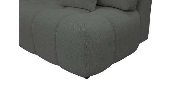 BOXSPRINGSOFA in Chenille Dunkelgrün  - Dunkelgrün/Schwarz, MODERN, Kunststoff/Textil (210/72/105cm) - Cantus