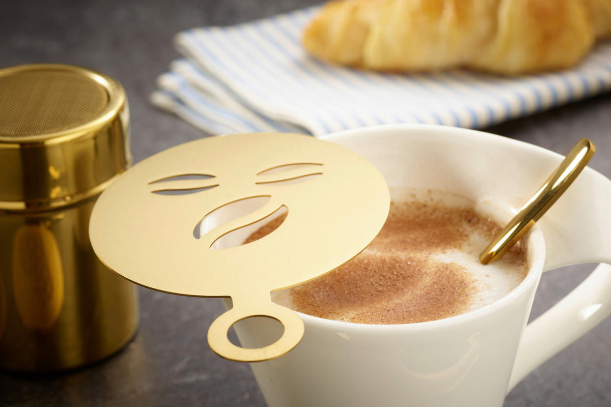 KAFFEESET Goldfarben 23-teilig  - Goldfarben, Basics, Metall - Echtwerk