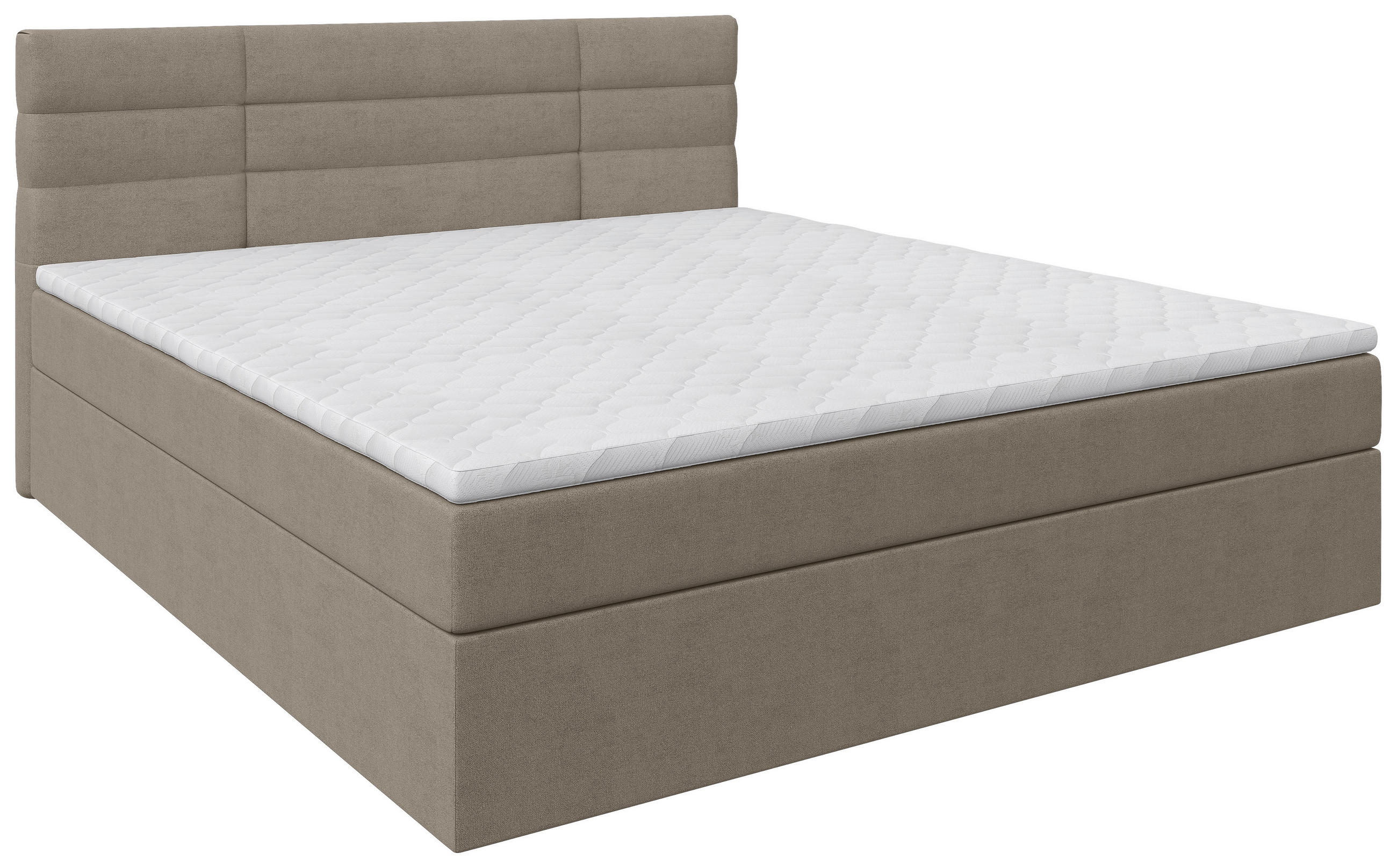 BOXBETT 160/200 cm  Beige  - Beige/Schwarz, Konventionell, Holz/Kunststoff (160/200cm) - Carryhome