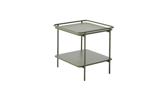 BEISTELLTISCH 45/45/44,3 cm Olivgrün quadratisch - Olivgrün, Basics, Metall (45/45/44,3cm) - Xora