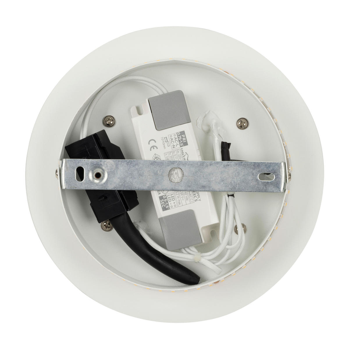 STROPNÍ LED SVÍTIDLO, 96/20/5,5 cm - bílá, Basics, kov/plast (96/20/5,5cm) - Novel