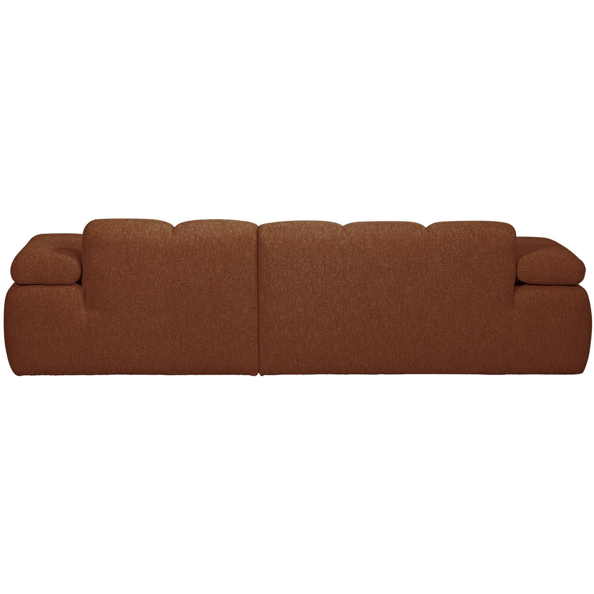 ECKSOFA Mojo in Bouclé Rostfarben Armteilverstellung  284/160 cm  - Rostfarben/Schwarz, MODERN, Kunststoff/Textil (284/160cm) - Livetastic