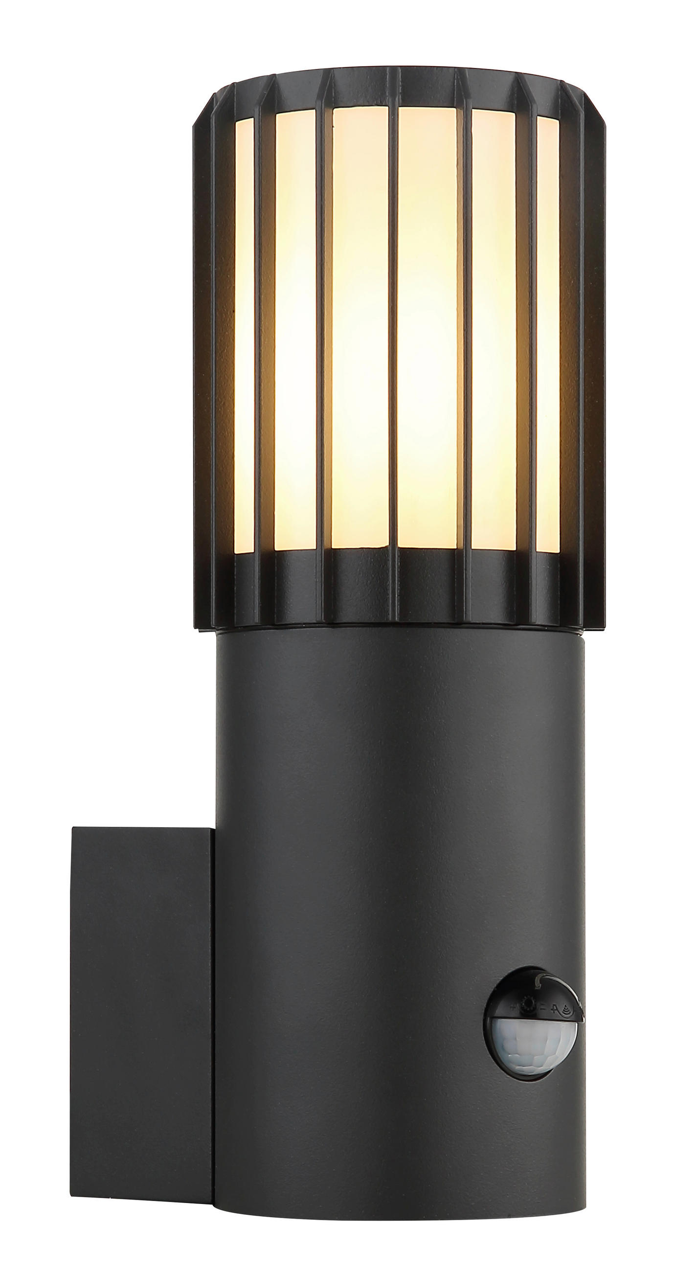 AUSSENLEUCHTE Mervin 9/13,3/24 cm  - Anthrazit/Opal, Design, Kunststoff/Metall (9/13,3/24cm) - Globo