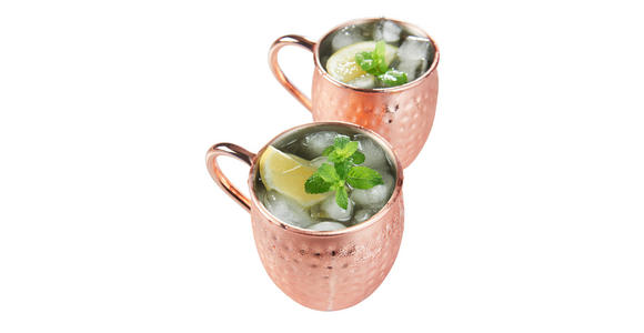 MOSCOW MULE 2ER SET  - Kupferfarben, Trend, Metall (550ml) - Novel