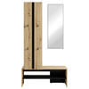 GARDEROBE  in 100/186/40 cm  - Schwarz/Eiche Artisan, Design, Holzwerkstoff (100/186/40cm) - MID.YOU