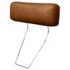 KOPFSTÜTZE in Echtleder  - Cognac, Design, Leder (52/17/14cm) - Livetastic