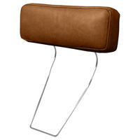 KOPFSTÜTZE in Echtleder  - Cognac, Design, Leder (52/17/14cm) - Livetastic