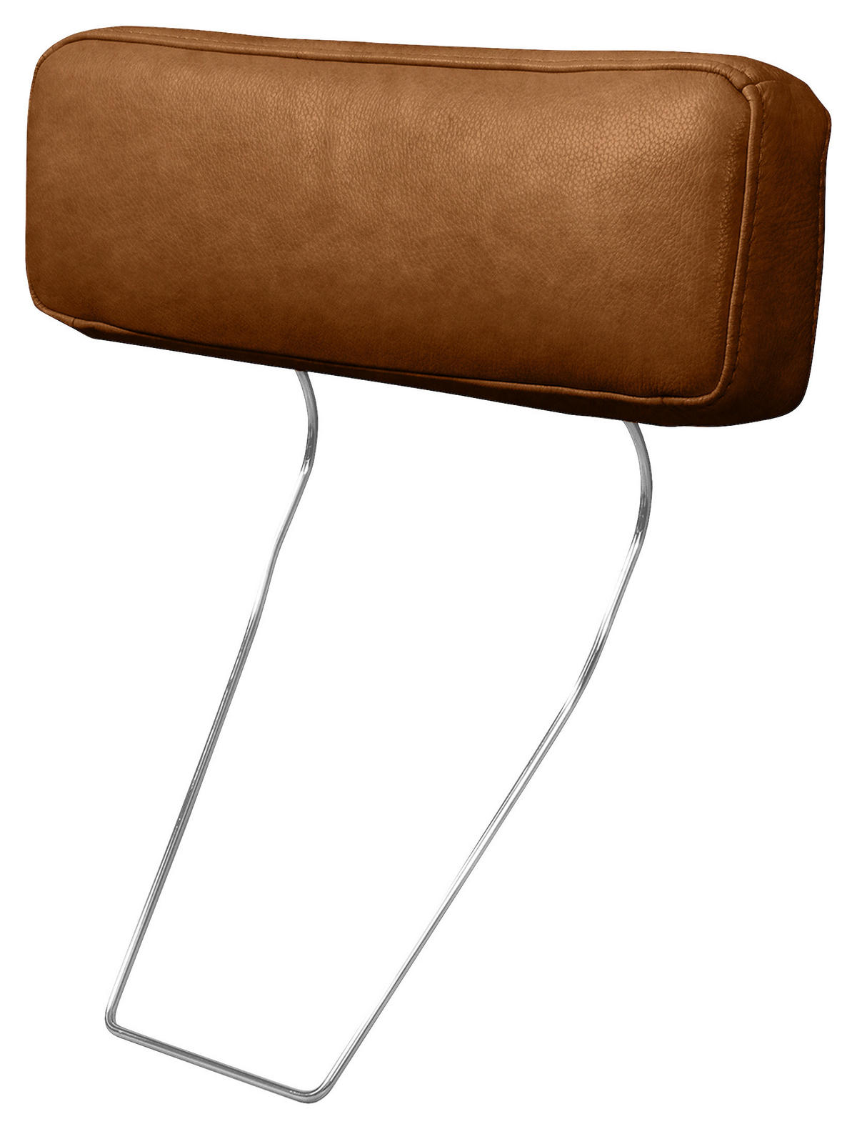 KOPFSTÜTZE - Cognac, Design, Leder (52/17/14cm) - Livetastic