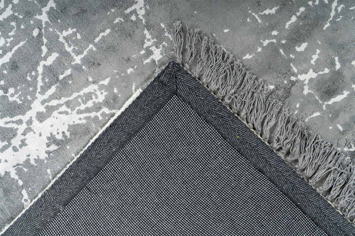 Covor Cu Țesătură Plată  - gri, Basics, textil (120/170cm) - Kayoom
