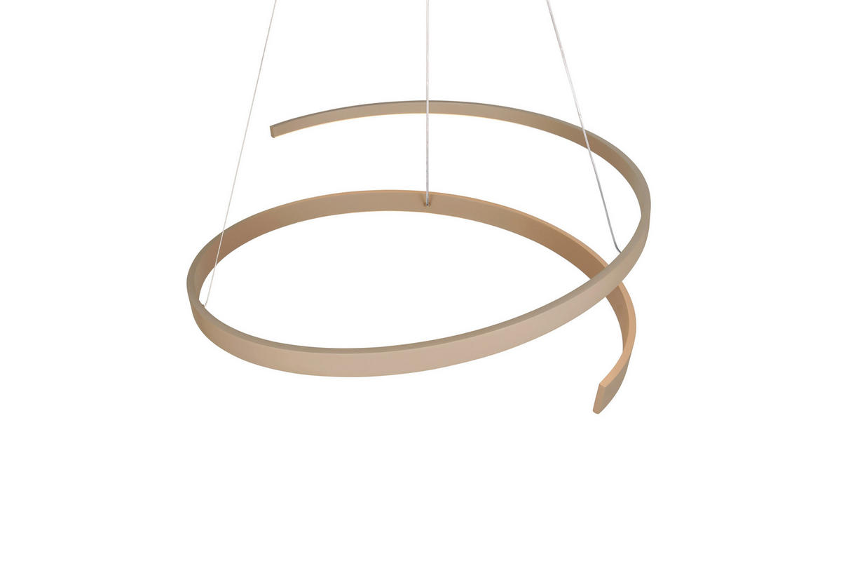 LED-HÄNGELEUCHTE 75/200 cm  - Taupe, Design, Metall (75/200cm) - Cinque