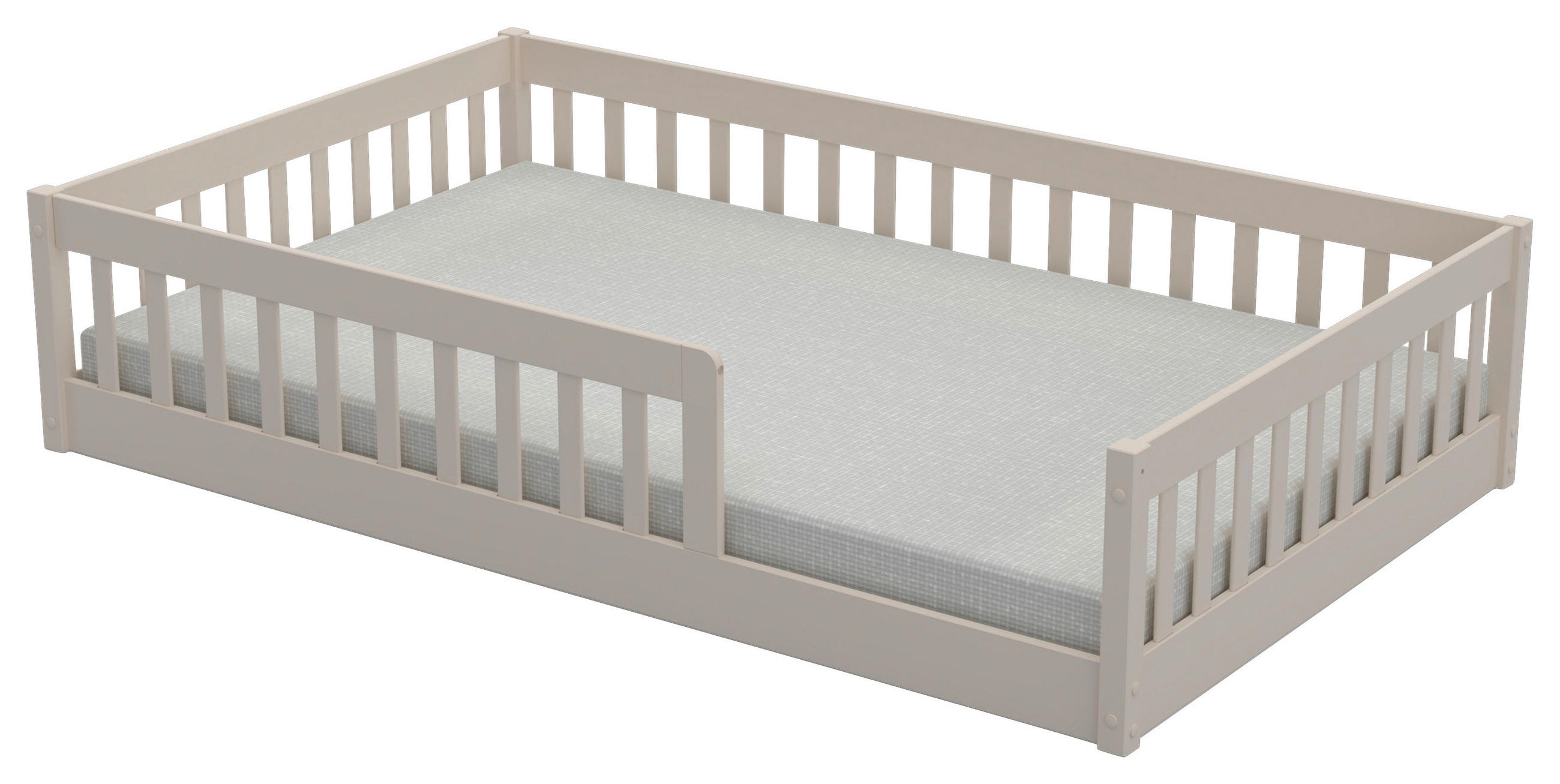 BODENBETT. 120/200 cm Kaschmir  - Kaschmir/Naturfarben, Konventionell, Holz (120/200cm) - Carryhome
