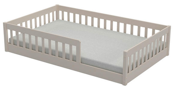 BODENBETT. 120/200 cm  in Kaschmir  - Kaschmir/Naturfarben, KONVENTIONELL, Holz (120/200cm) - Carryhome