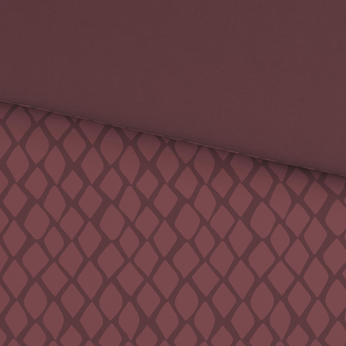 WENDEBETTWÄSCHE SNAKO Satin 135/200 cm  - Kirschrot, Design, Textil (135/200cm) - Dieter Knoll
