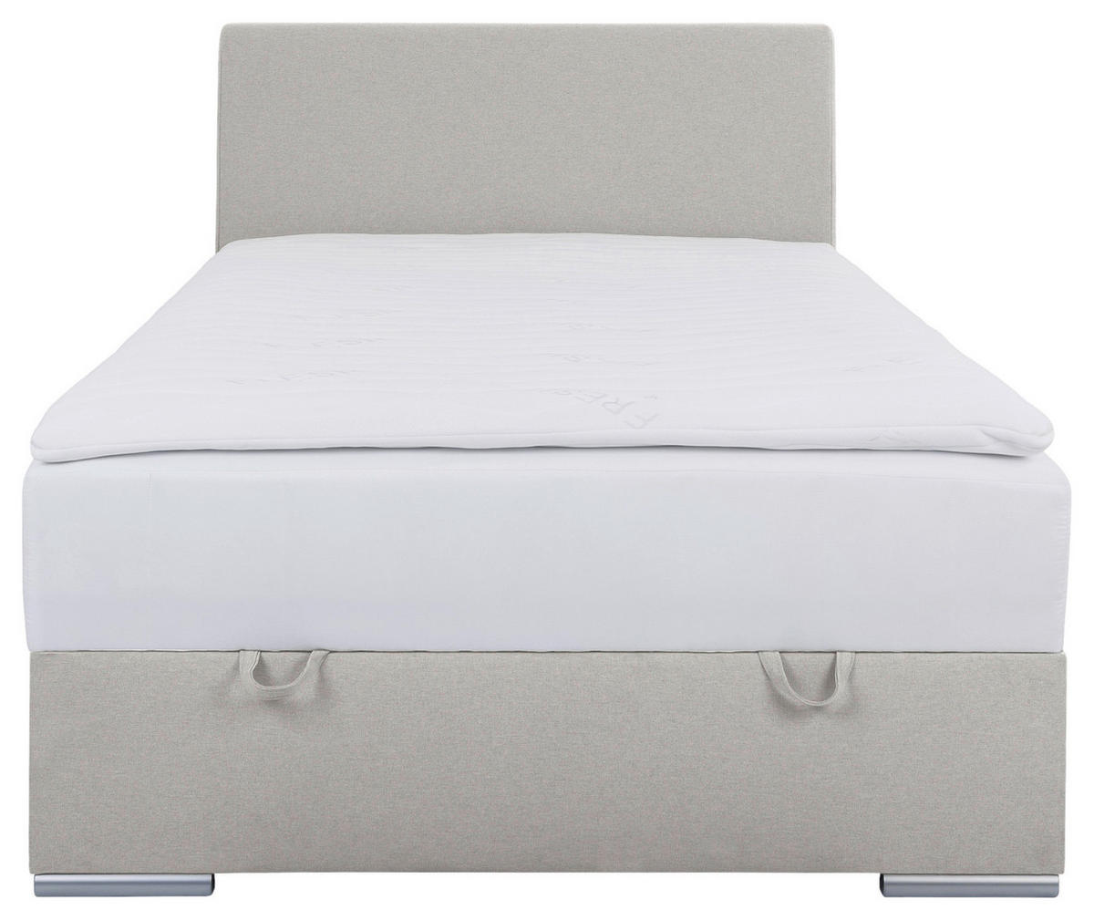 BOXBETT 120/200 cm  in Ecru  - Chromfarben/Ecru, KONVENTIONELL, Kunststoff/Textil (120/200cm) - Boxxx