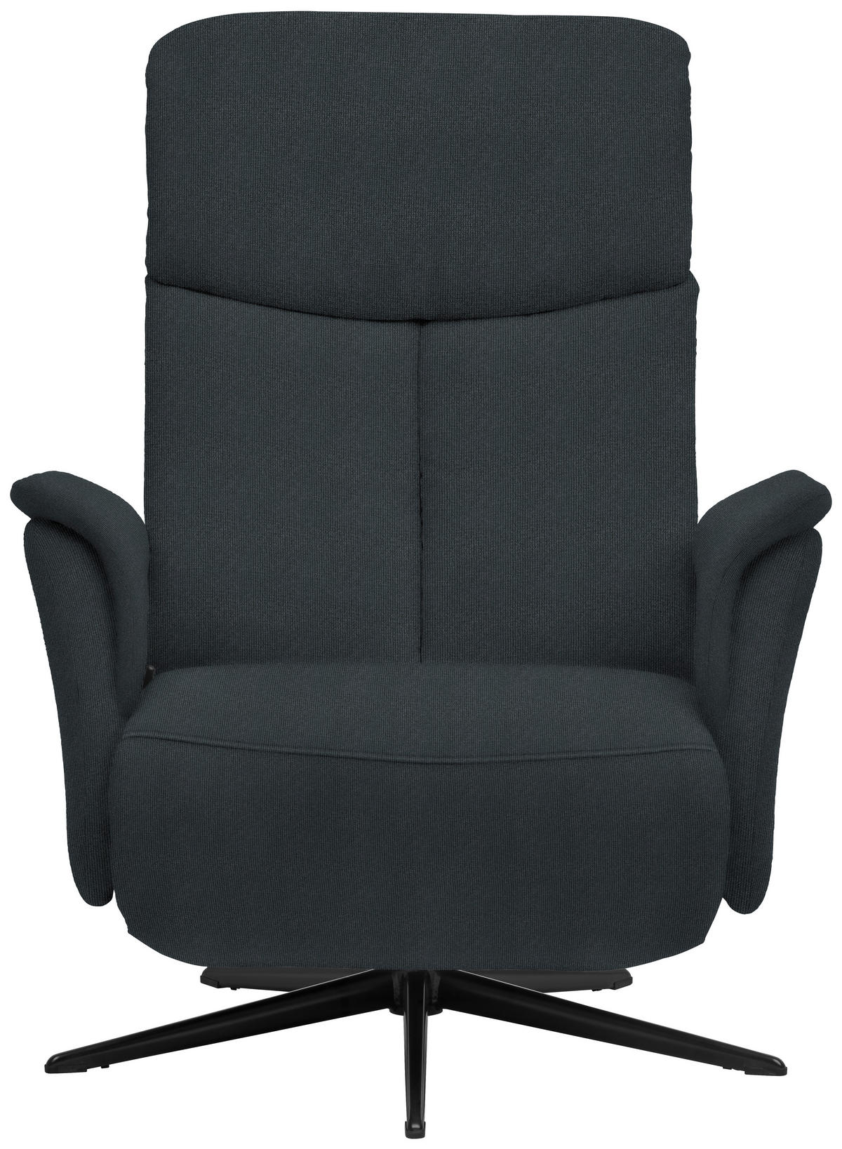 RELAXSESSEL in Textil Anthrazit  - Anthrazit/Schwarz, Design, Textil/Metall (78/101/88cm) - Welnova