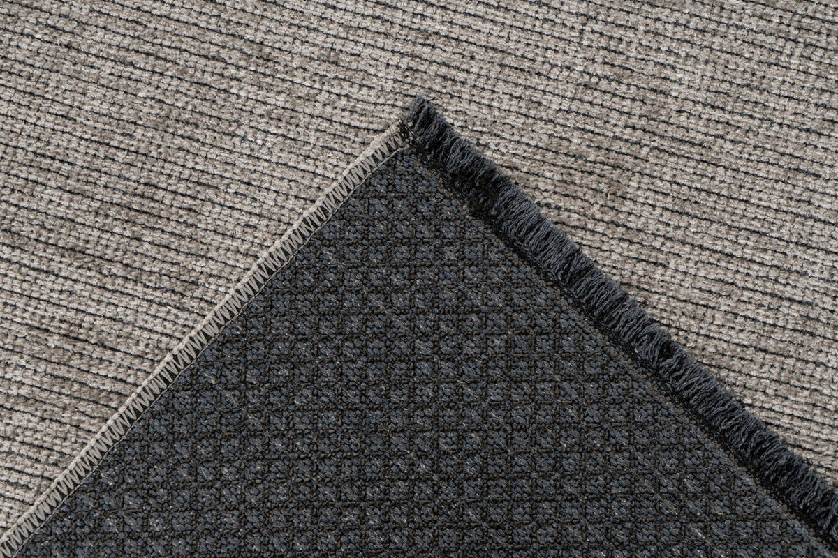 FLACHWEBETEPPICH 200/290 cm Roma Silberfarben  - Silberfarben, KONVENTIONELL, Textil (200/290cm) - Batucci