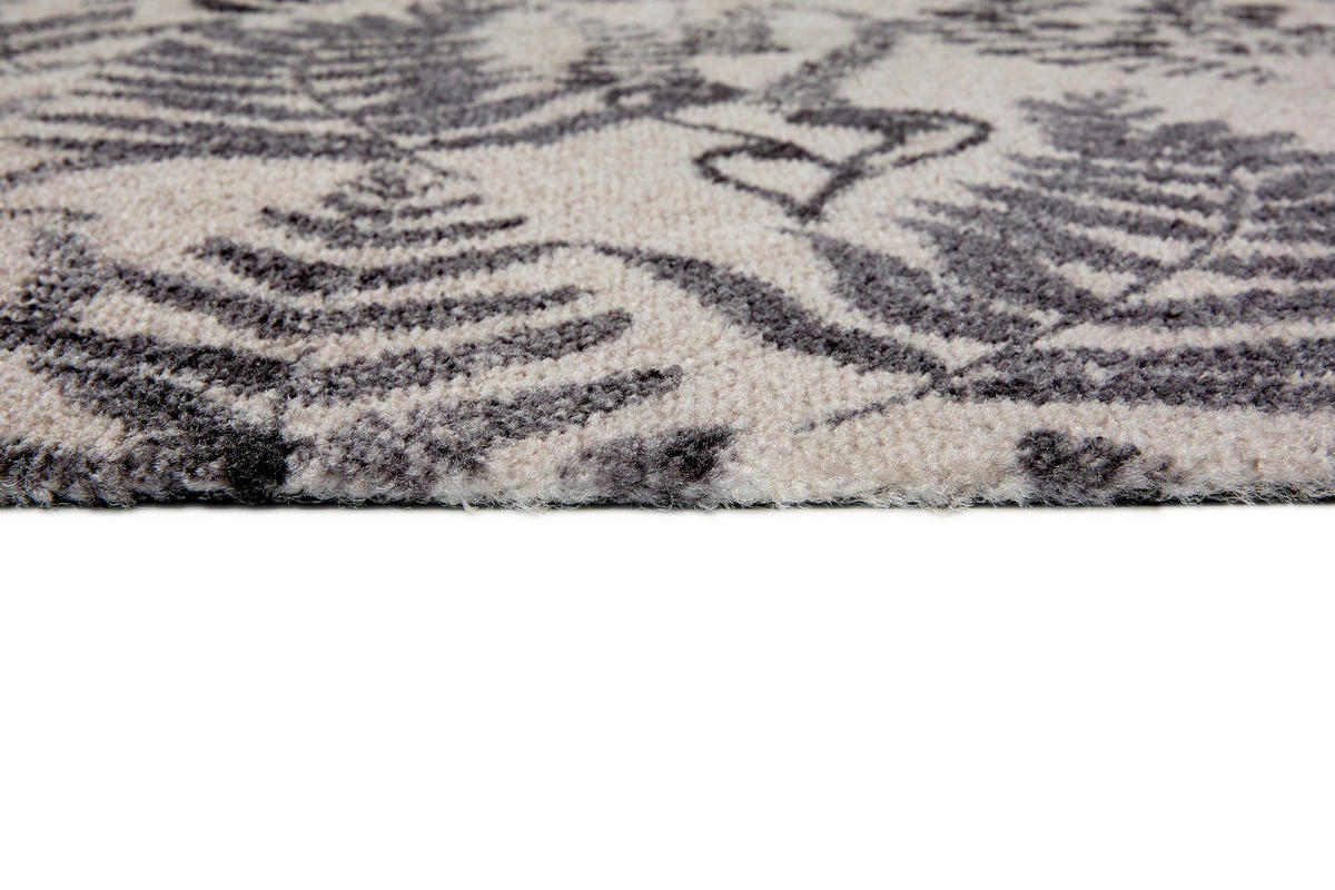 FUßMATTE  50/70 cm  Creme, Dunkelgrau  - Dunkelgrau/Creme, Trend, Textil (50/70cm) - Schöner Wohnen