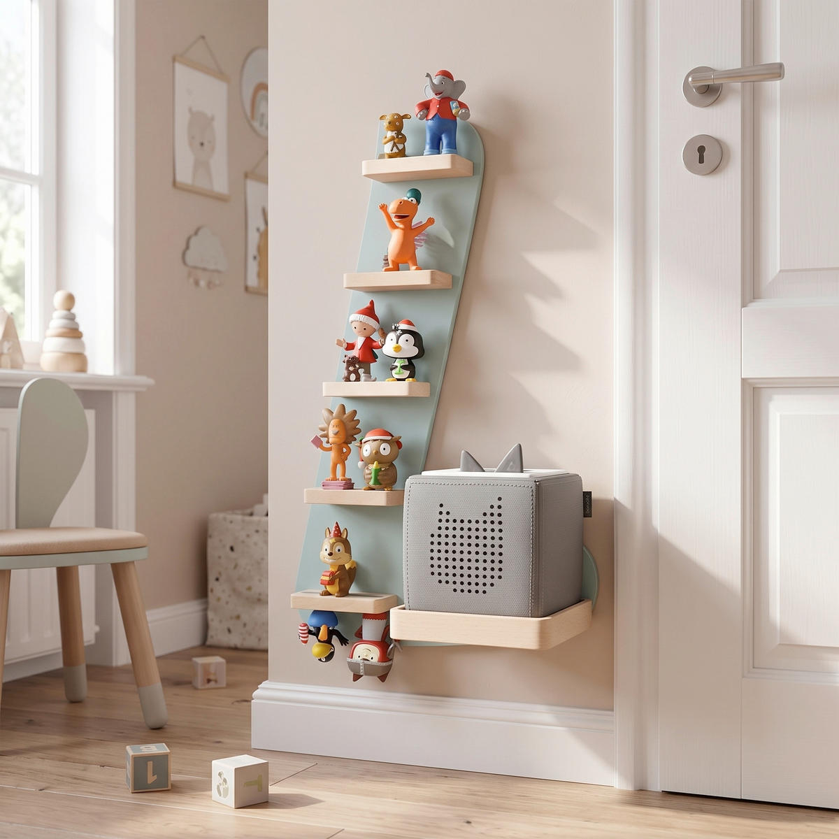 KINDERREGAL  - Grün, Modern, Holzwerkstoff (32/47/19cm) - Livetastic