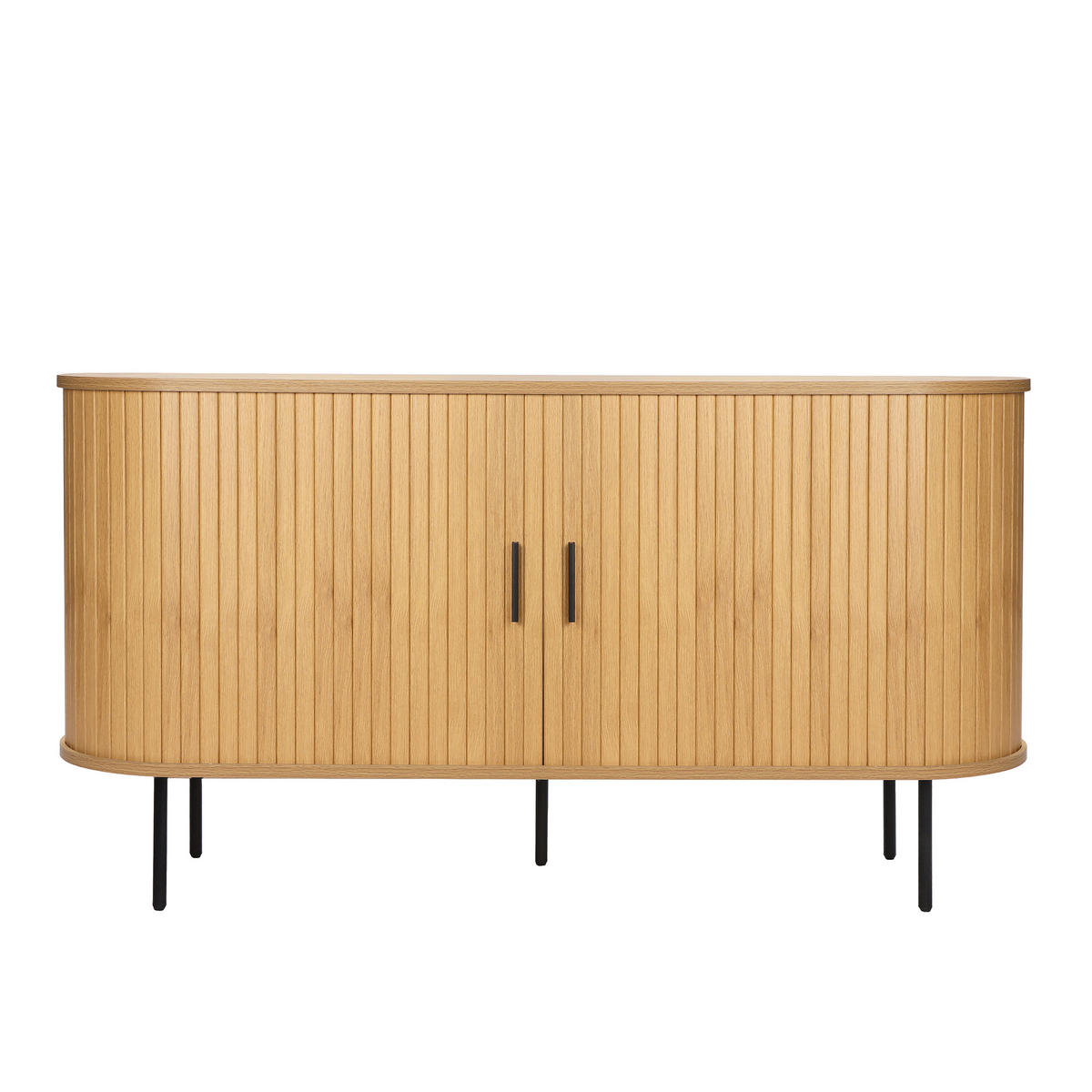 SIDEBOARD  in 140/76/40 cm  - Schwarz/Naturfarben, Design, Holzwerkstoff/Metall (140/76/40cm) - Livetastic