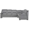 ECKSOFA in Mikrofaser Grau  303/245 cm  - Schwarz/Grau, KONVENTIONELL, Holz/Textil (303/245cm) - Beldomo Comfort