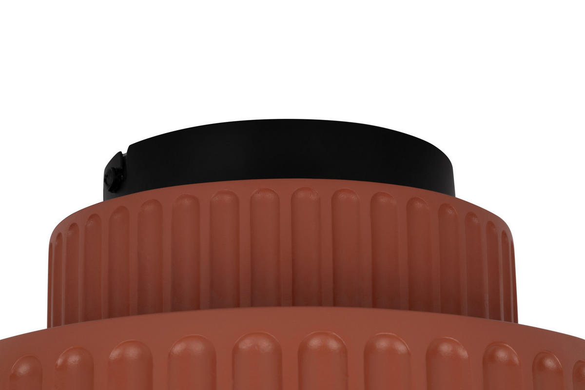 DECKENLEUCHTE 23/18,5 cm   - Mokka, Design, Kunststoff/Metall (23/18,5cm) - Collet's Monde