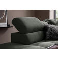 ECKSOFA in Feincord Olivgrün  - Schwarz/Olivgrün, KONVENTIONELL, Textil/Metall (219/311cm) - Hom`in