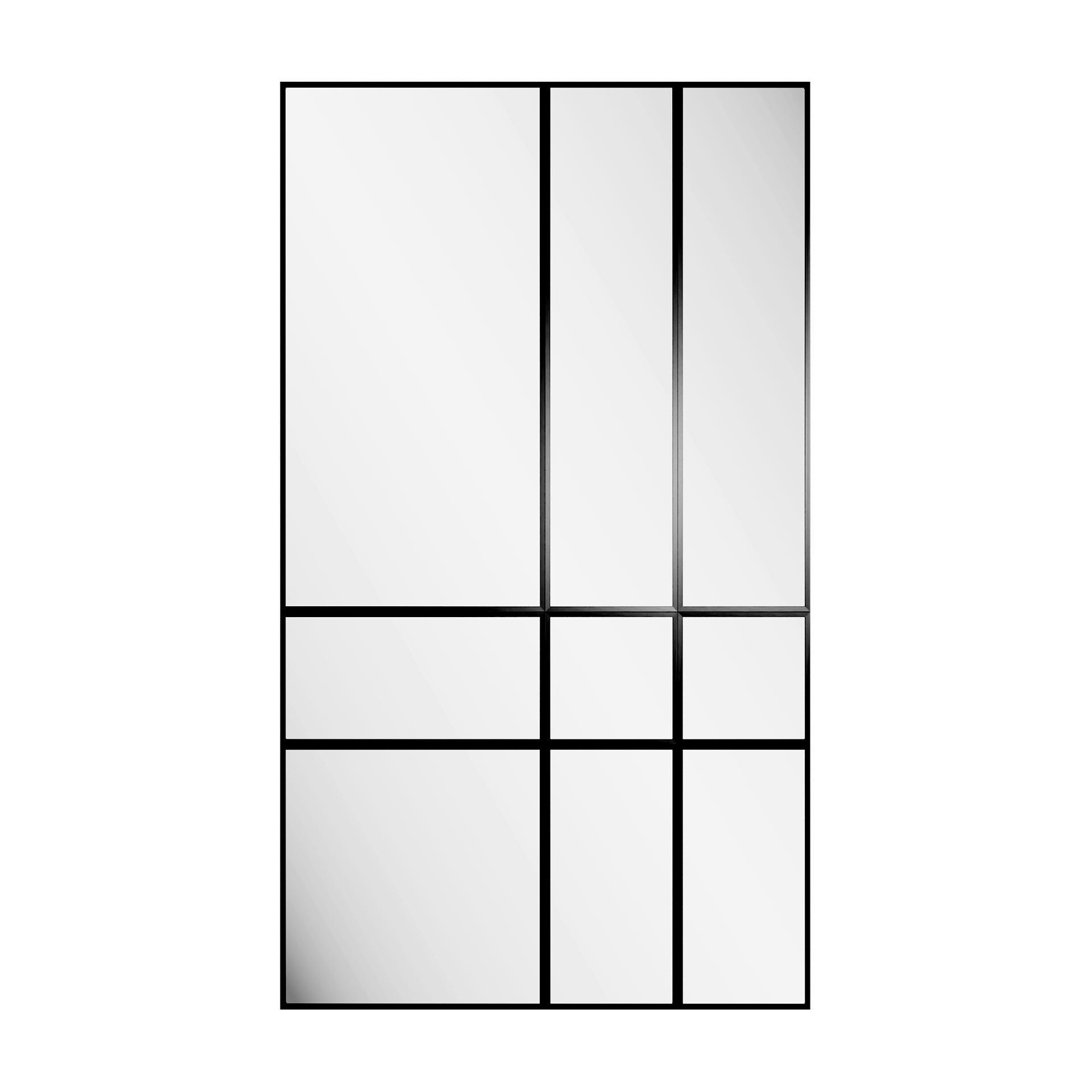 DEKOSPIEGEL    in rechteckig  - Schwarz, Basics, Glas/Holz (140/245/2.5cm)