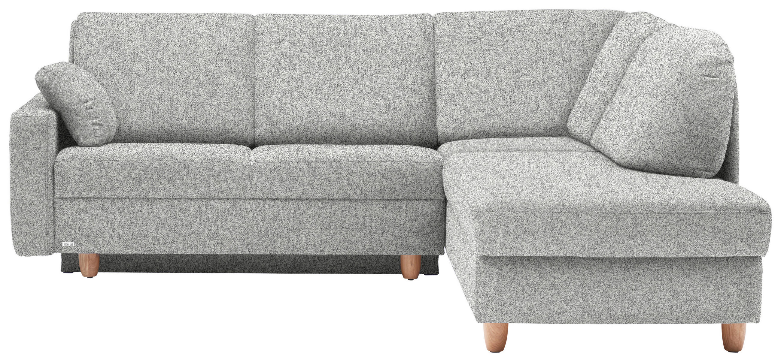 ECKSOFA  in Mikrovelours Naturfarben  227/208 cm  - Eichefarben/Rot, KONVENTIONELL, Holz/Textil (227/208cm) - Sedda