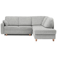 ECKSOFA  in Mikrovelours Naturfarben  227/208 cm  - Eichefarben/Rot, KONVENTIONELL, Holz/Textil (227/208cm) - Sedda