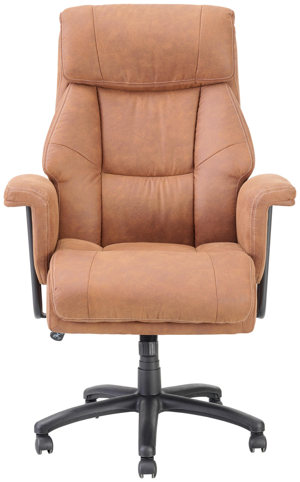 CHEFSESSEL  in Velours Braun, Schwarz  - Schwarz/Braun, MODERN, Kunststoff/Textil (84/120-128/85cm) - MID.YOU