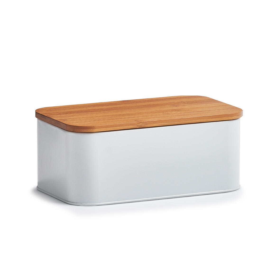 BROTKASTEN - Weiß, Basics, Holz/Metall (31/18/13cm) - Zeller Present