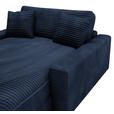 XXL-SESSEL Cord Dunkelblau    - Schwarz/Dunkelblau, MODERN, Kunststoff/Textil (160/87/190cm) - Carryhome