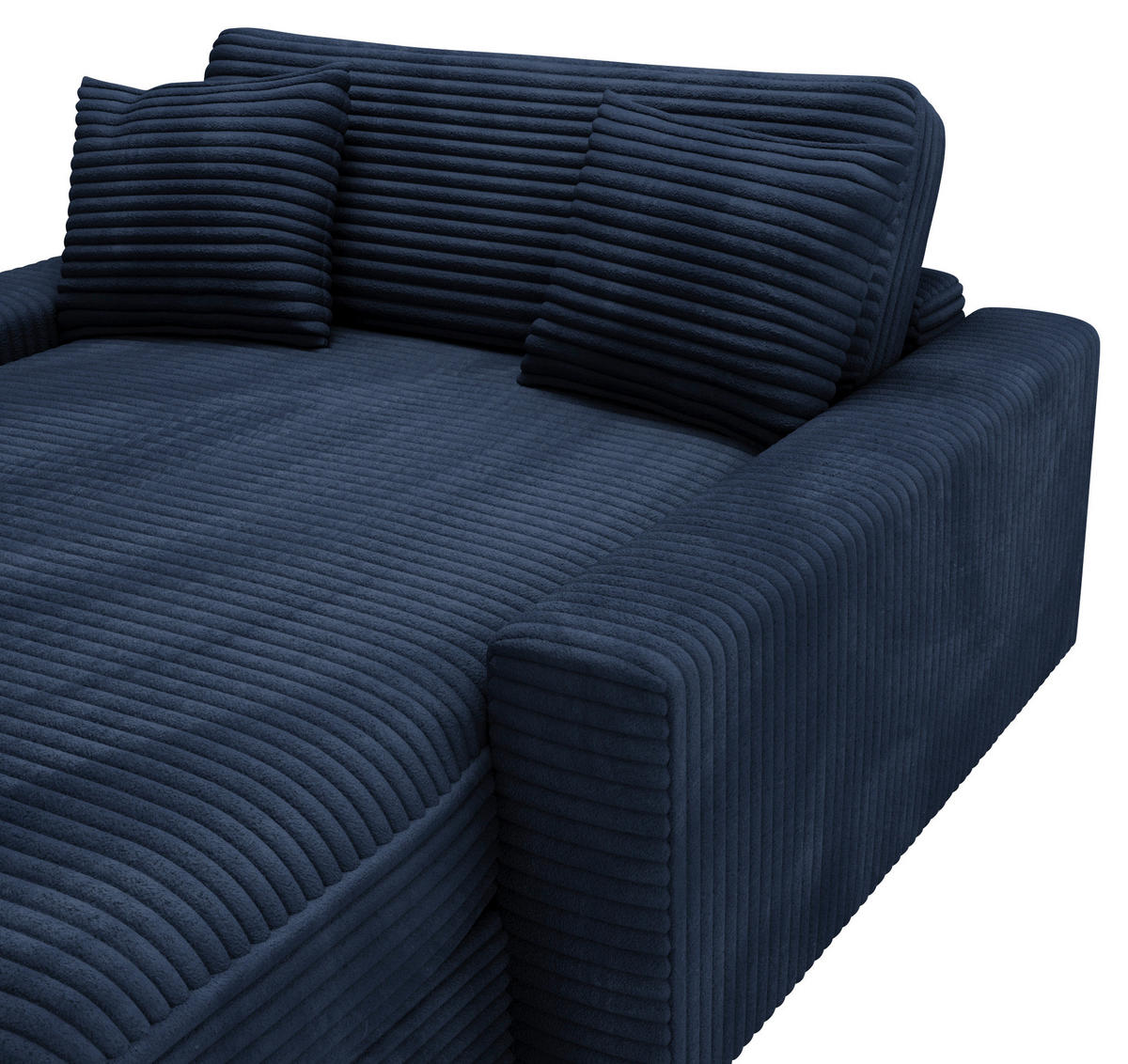 XXL-SESSEL Cord Dunkelblau    - Schwarz/Dunkelblau, MODERN, Kunststoff/Textil (160/87/190cm) - Carryhome
