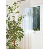 PERDEA CONFECțIONATĂ transparent  - alb, Basics, textil (140/290cm)