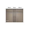 DREHTÜRENSCHRANK in Weiß - Weiß, Design, Holzwerkstoff/Kunststoff (251/197/60cm) - Novel