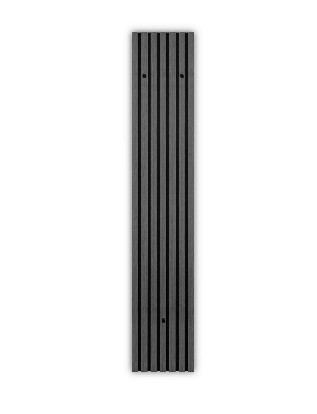 GARDEROBENPANEEL  in 25/160/7 cm  - Schwarz/Grau, MODERN, Holzwerkstoff/Textil (25/160/7cm) - Xora