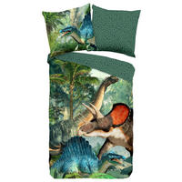 JUGENDBETTWÄSCHE Jurassic Renforcé 135/200 cm  - Multicolor, Design, Textil (135/200cm)