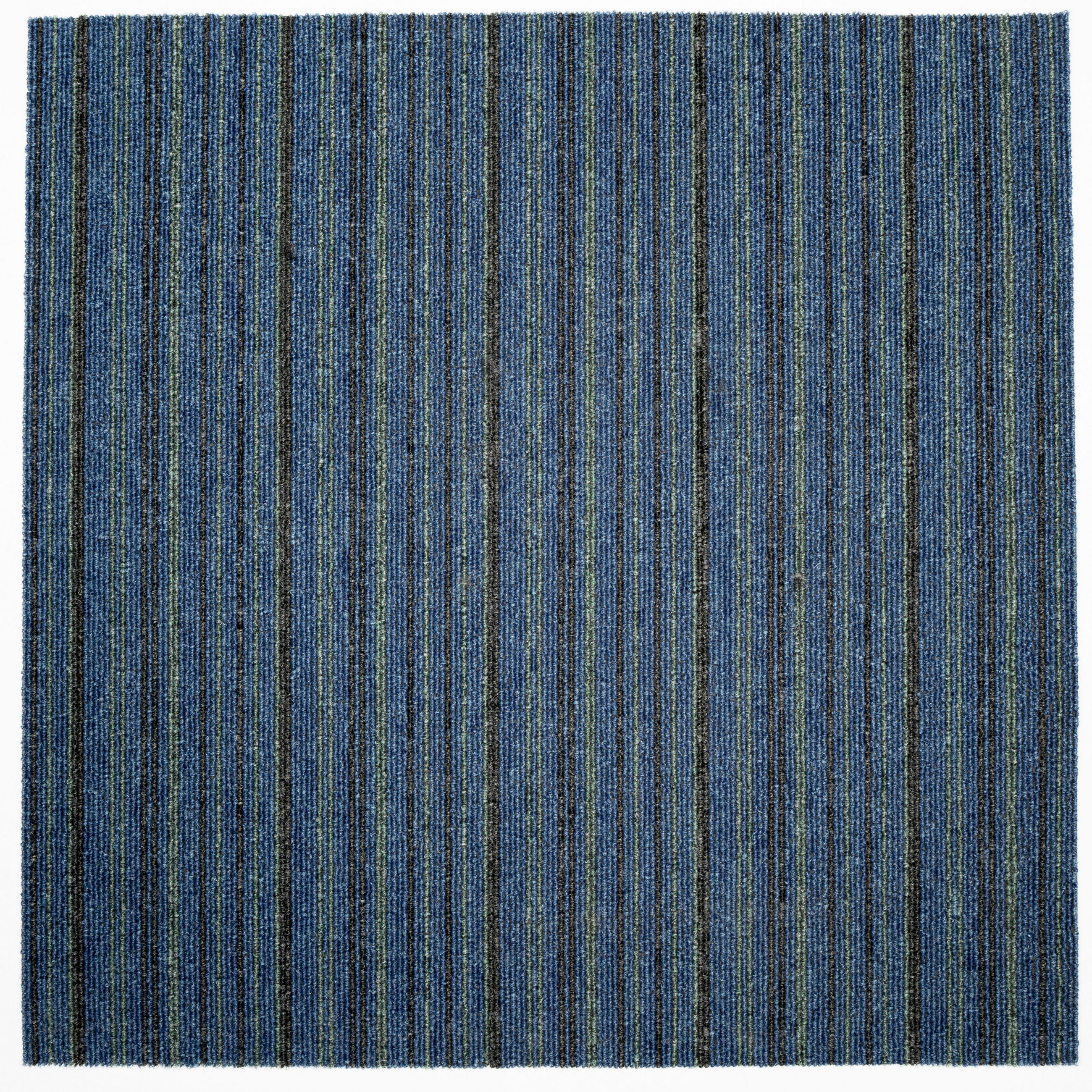 TEPPICHFLIESE Astra Stripe 586 50/50 cm in Blau, Grau  - Blau/Grau, Basics, Textil (50/50cm)