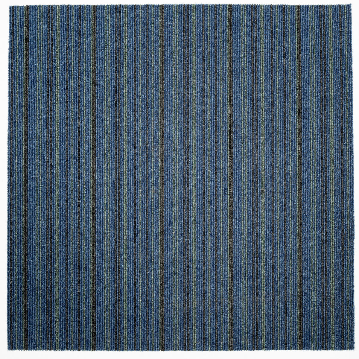 TEPPICHFLIESE Astra Stripe 586 50/50 cm in Blau, Grau  - Blau/Grau, Basics, Textil (50/50cm)
