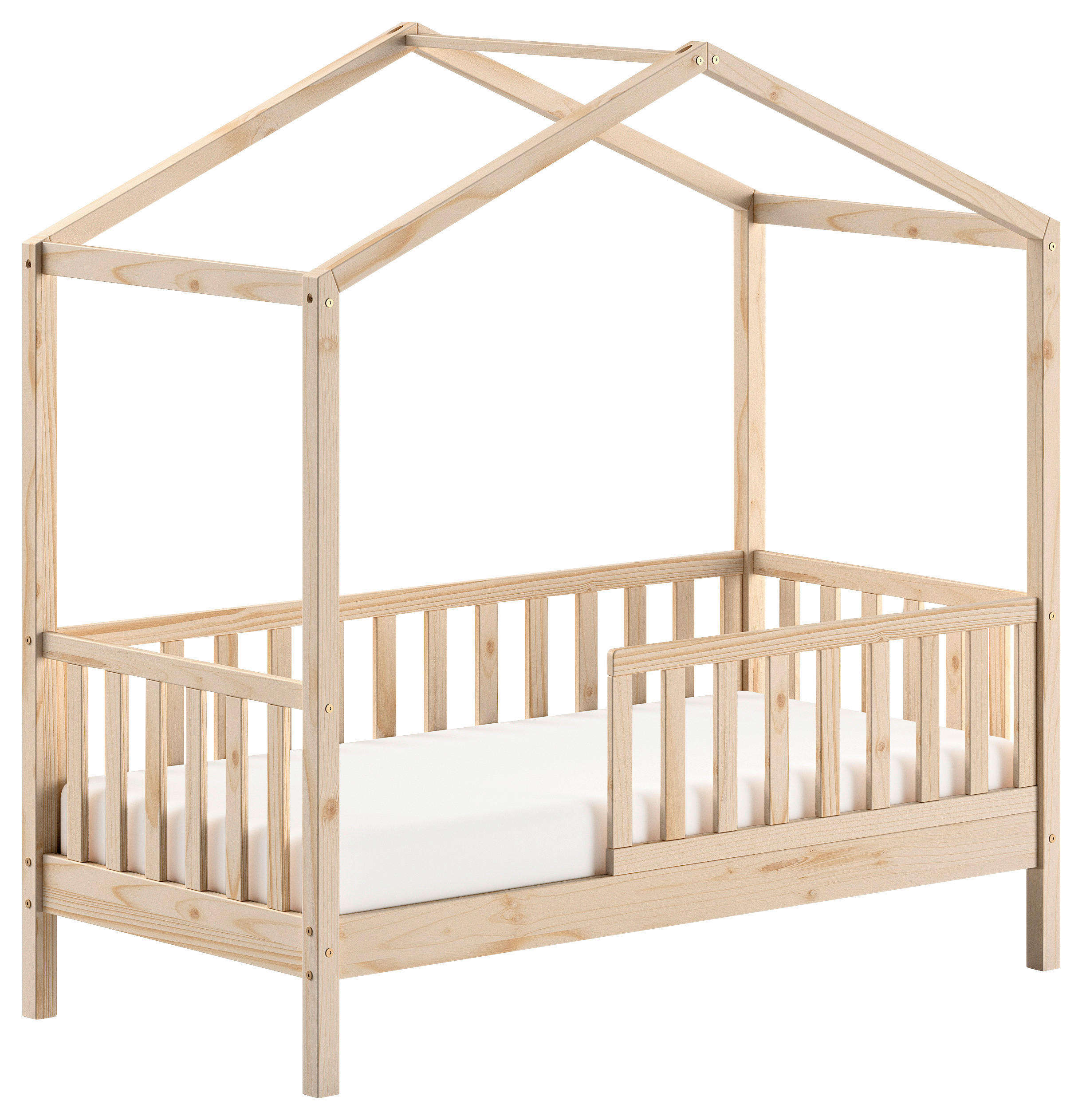 HAUSBETT Rollrost 70/140 cm  in Naturfarben  - Naturfarben/Kieferfarben, MODERN, Holz (70/140cm) - MID.YOU