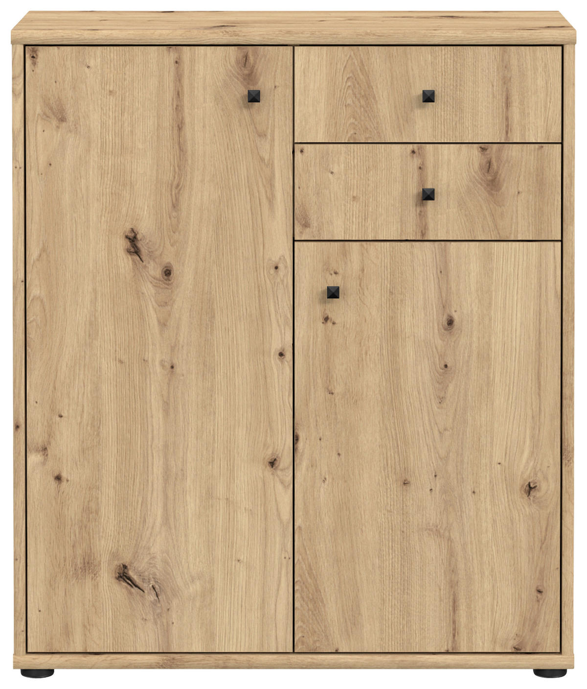 KOMMODE  in Eiche Artisan  - Eiche Artisan, Design, Holzwerkstoff (73,7/85,5/34,8cm)