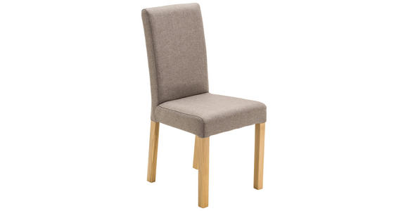 STUHL in Webstoff Textil - Taupe/Buchefarben, KONVENTIONELL, Holz/Textil (44/92/57cm) - Carryhome