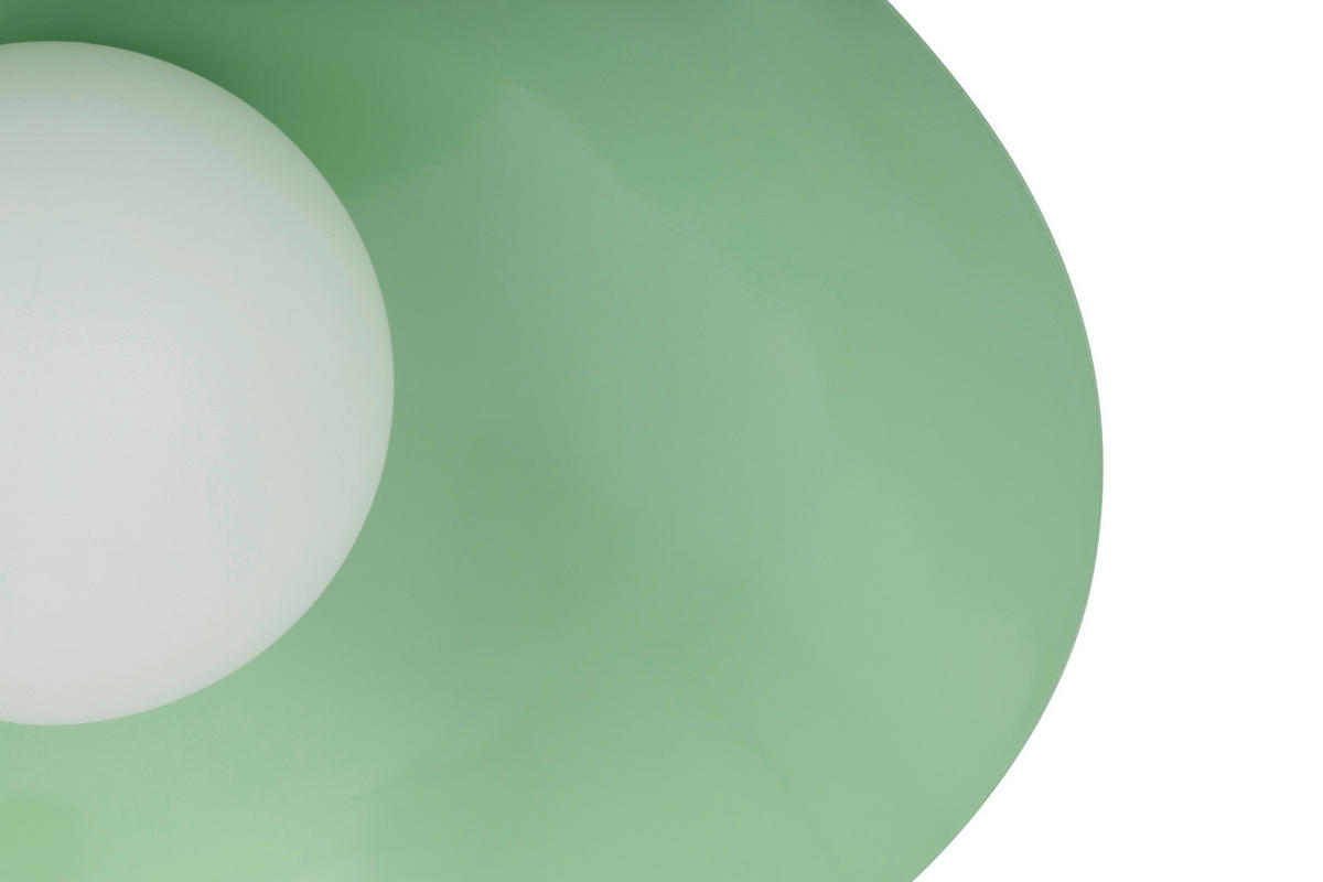 DECKENLEUCHTE 30/15 cm   - Beige/Mintgrün, Design, Kunststoff/Metall (30/15cm) - Collet's Monde