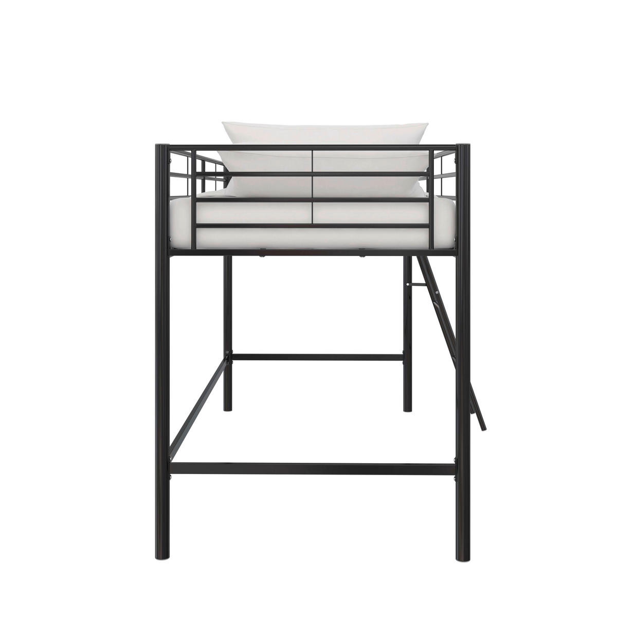 HOCHBETT  in Schwarz, Lattenrost  - Schwarz, Design, Metall (207/129/130cm) - MID.YOU